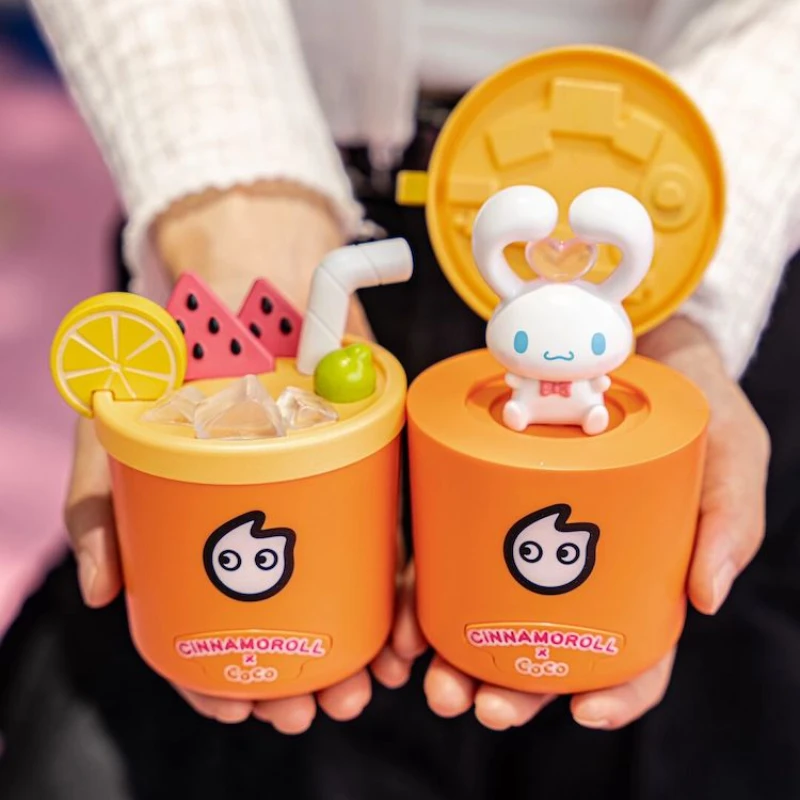 320Ml Cup Sanrio 20Th Anniversary Cup Handy Cup Cute Cinnamoroll Kuromi  Water Cup Plastic Straw Cup