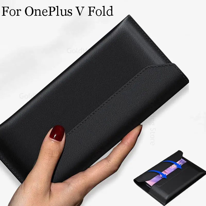

Чехол-клатч из натуральной кожи для OnePlus V Fold