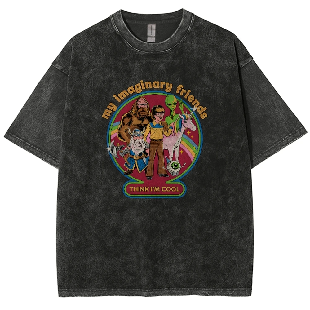 thumbnail image 1 of Camiseta estampada con diseño creativo de calavera unisex, camisetas de estilo hip hop lavadas retro, camisetas de algodón 100 % Taylors Tops Tees Swift, 1 of 5