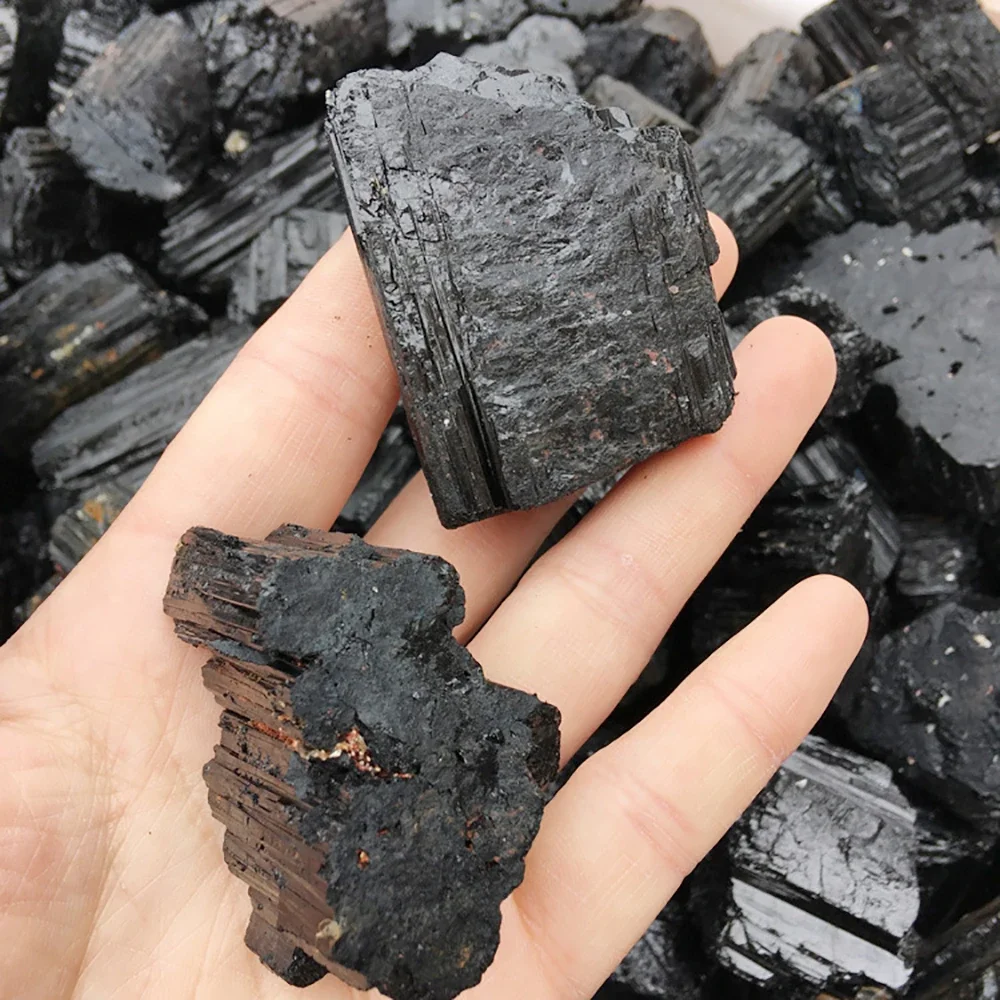 180g Natural Black Tourmaline Gravel Raw Ore Fine Crystal Mineral Specimen Healing Collection Eliminates Magnetic Gifts 5