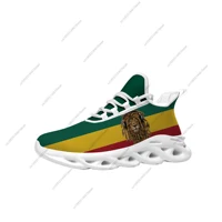 Reggae Rastafarian Rasta Rastafari Lion Of Judah Flats Sneakers Mens Womens Sports Running Shoes Sneaker Customized Made Shoe 2
