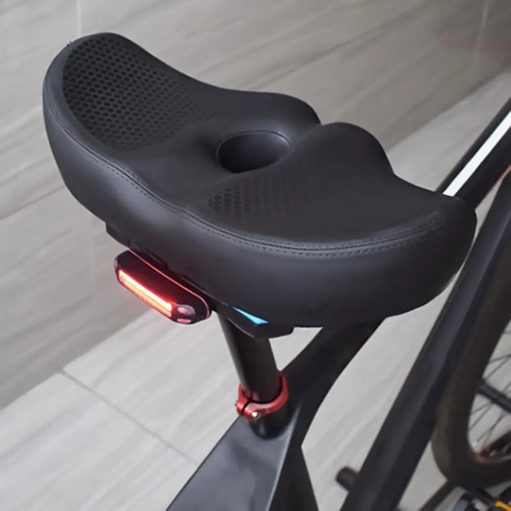 Description Picture 3 of itemMountain Bike Saddle Widened Seat Cushion Shock Absorbing Cycling Accessories Ventilated Riding Supplies For Daily Commute