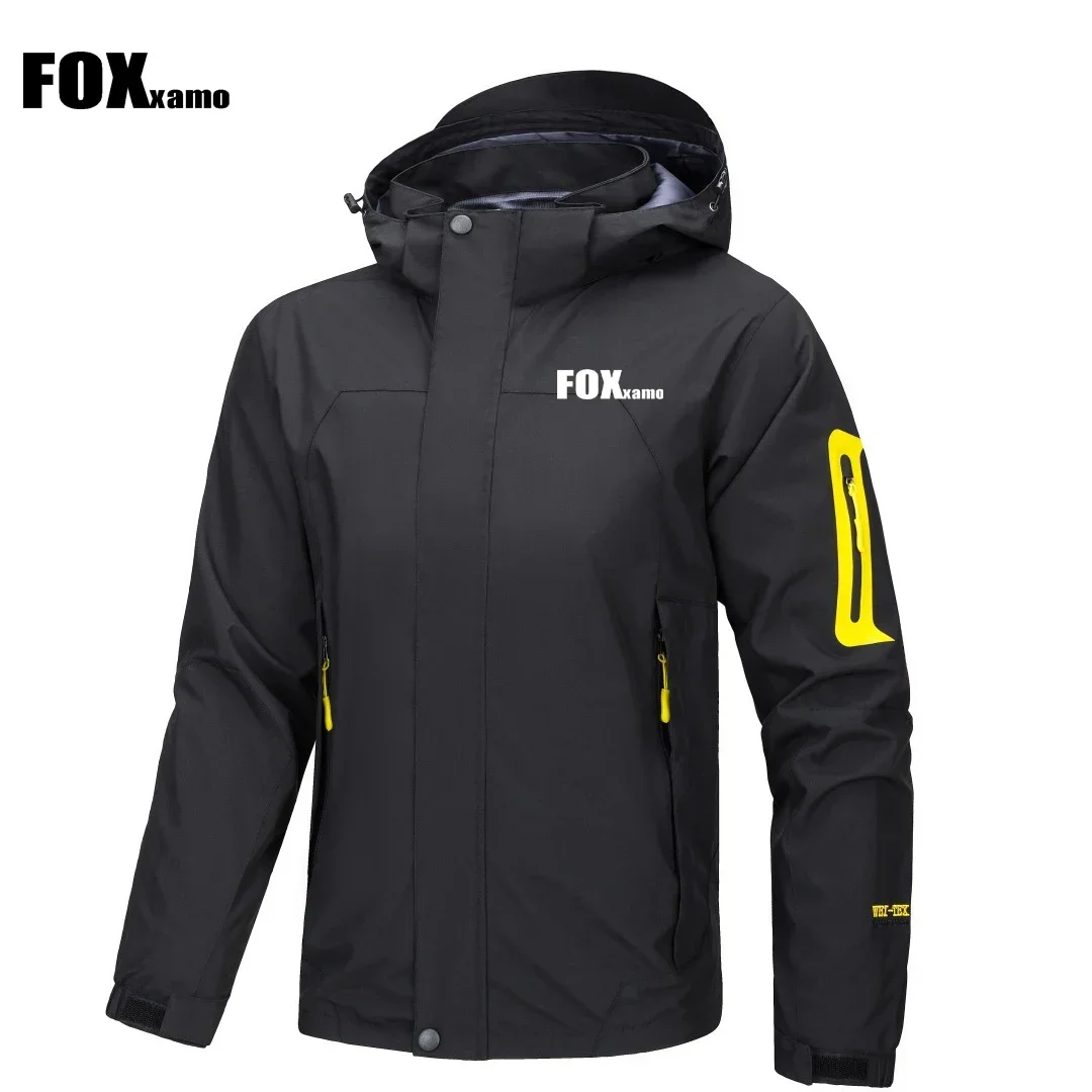 Fox Xamo 사이클링 재킷 팀 남성용 후드 비옷, 겨울 방수 전술 재킷, 스포츠 하이킹 바람막이 자전거 MTB 키트