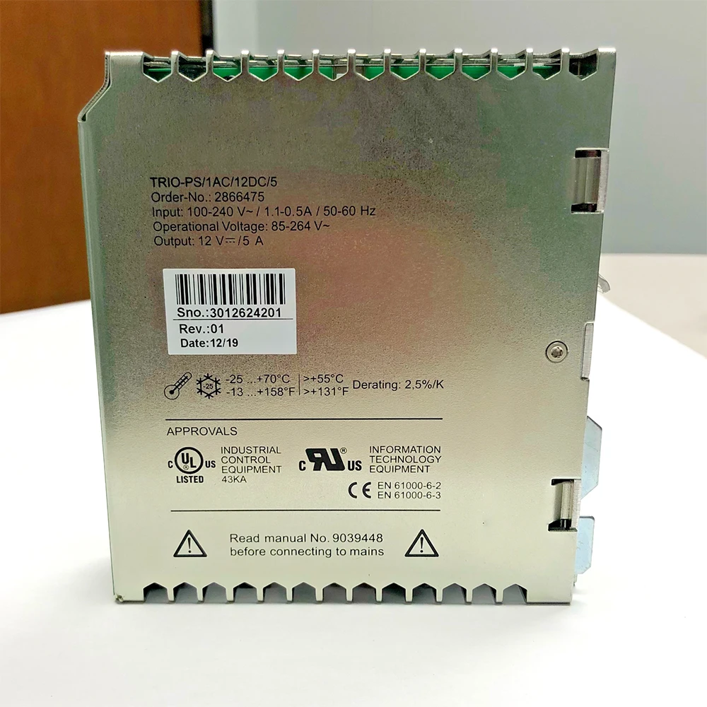 2866475 TRIO-PS/1AC/12DC/5-2866475 TRIO POWER Switching Power Supply Works Perfectly Fast Ship High Quality 5 2866475 TRIO-PS/1AC/12DC/5-2866475 TRIO POWER Switching Power Supply Works Perfectly Fast Ship High Quality - Image 3
