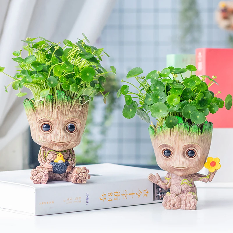 Handmade Multipurpose Baby Groot Pot | Kids Toys | Office Desk | Home Decor