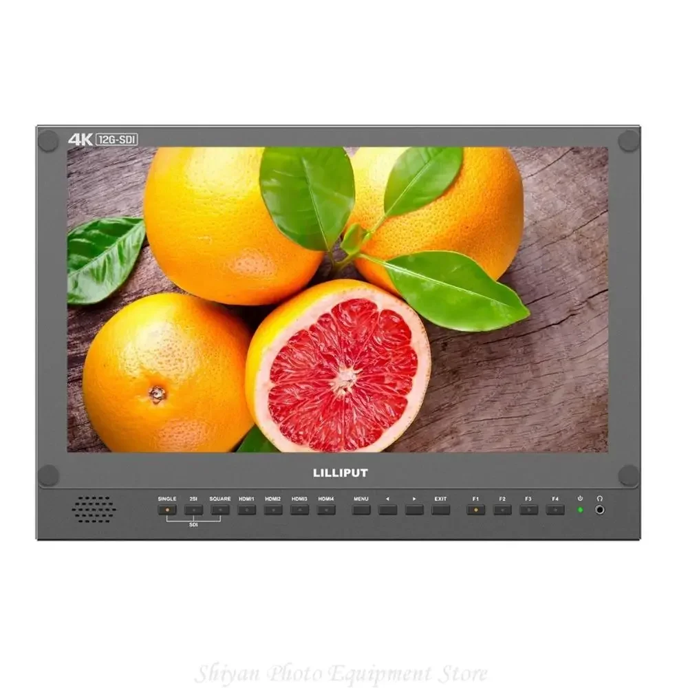 Lilliput 4K 12G-SDI input Broadcast Director Monitor BM150-12G 15.6 inch 4k HDMI For 6U Rackmount Multiviewer Camera Display