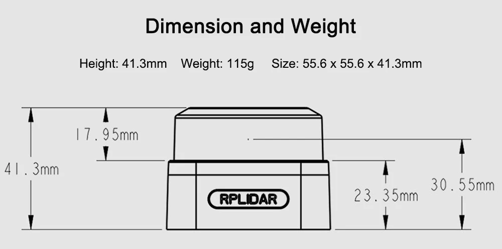 Slamtec RPLIDAR S3 Scanner 40M Scanning Radius LIDAR Sensor Laser Rangefinder Fo