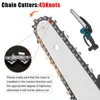 Drillpro 1/4''P 8 Inch Chainsaw Guide Bar And Saw Chain Set 45 Drive Link Brushless Electric Saw Wood Cutter Chain Power Tool 4