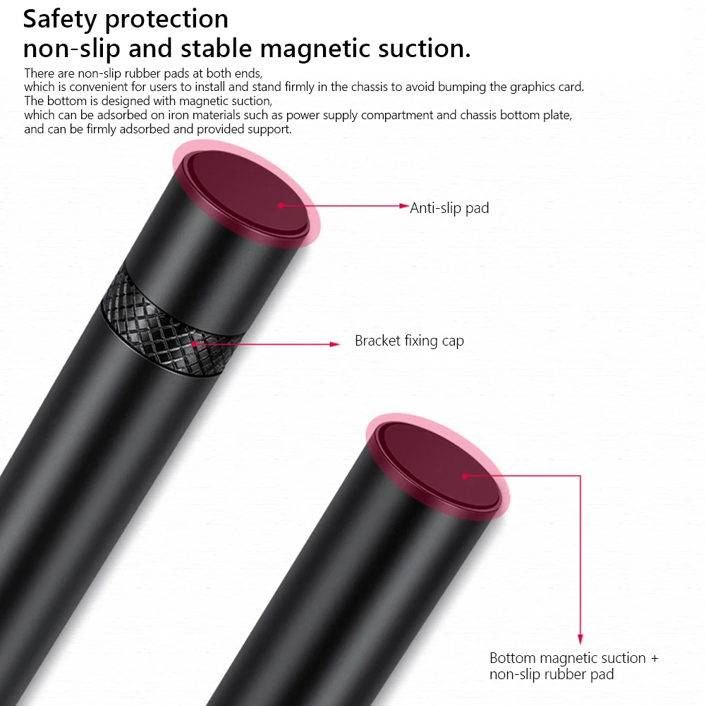 Graphics Card GPU Holder Vertical Telescopic Rotating Stand Bracket Video Card Holder Telescopic Rotary Screw GPU Bracket