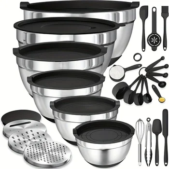 17-Piece Stainless Mixing Bowl Set 1