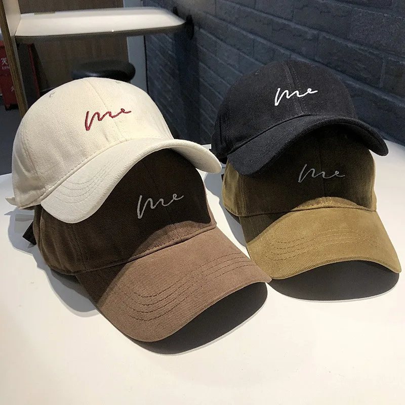 Outdoor Sports Wavy Baseball Cap Women's Autumn and Winter Wool Material Warm Street Study Couple's Face Covered Curved Brim Hat