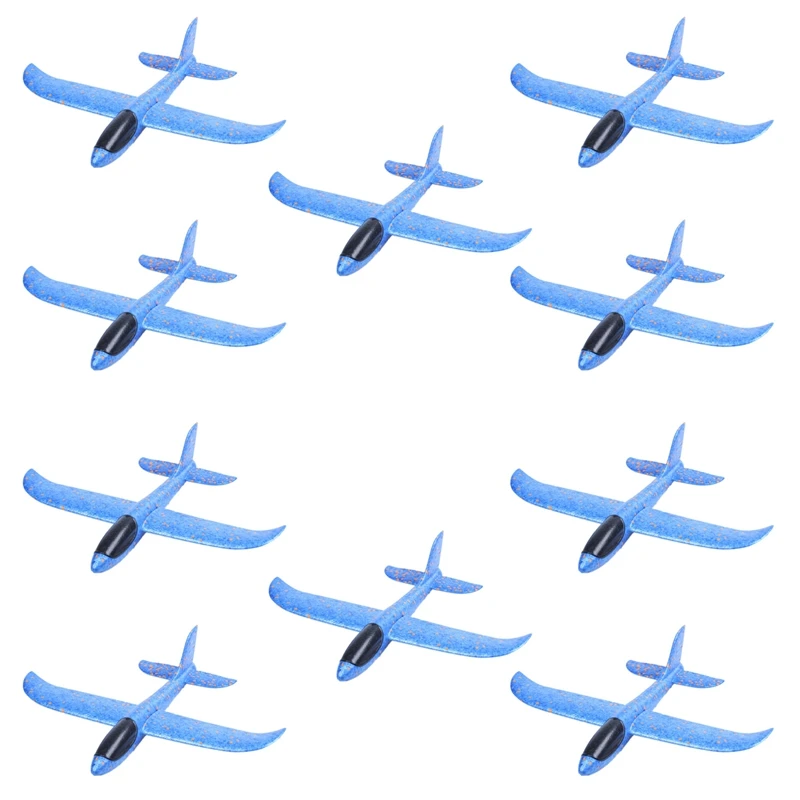 

10Pcs EPP Foam Hand Throw Airplane Outdoor Launch Glider Plane Kids Gift Toy 34.5X32x7.8Cm Interesting Toys