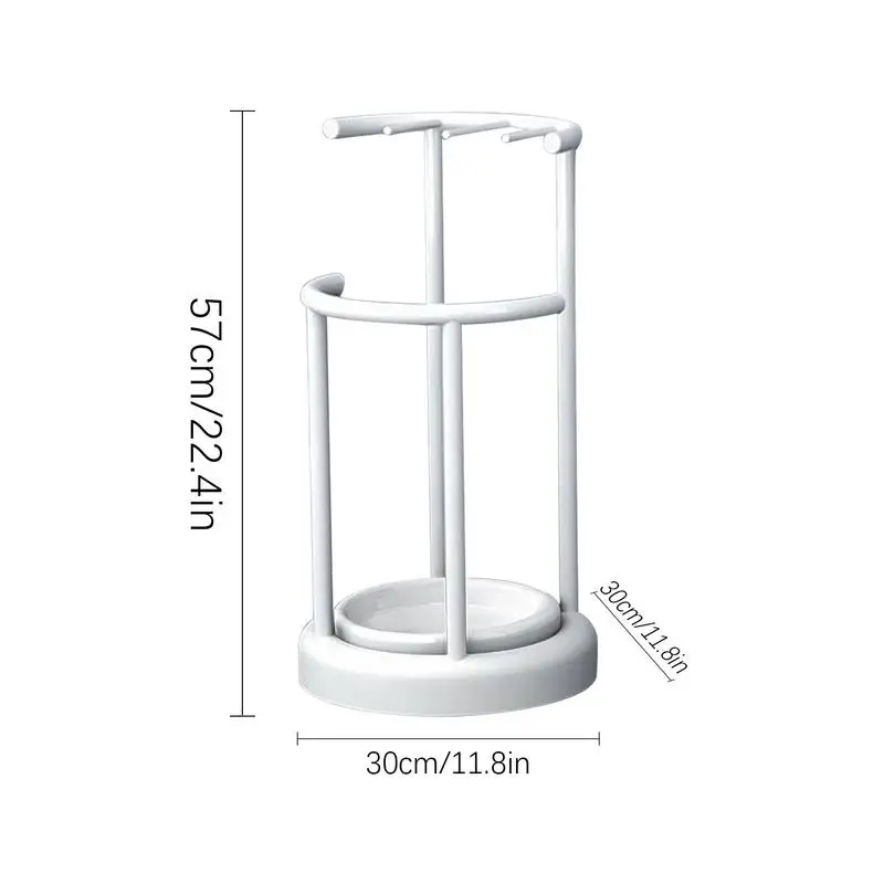 Umbrella Rack Large Capacity Umbrella Rack Stand Space Saving Basket Stable Organizer for Outdoor Shopping