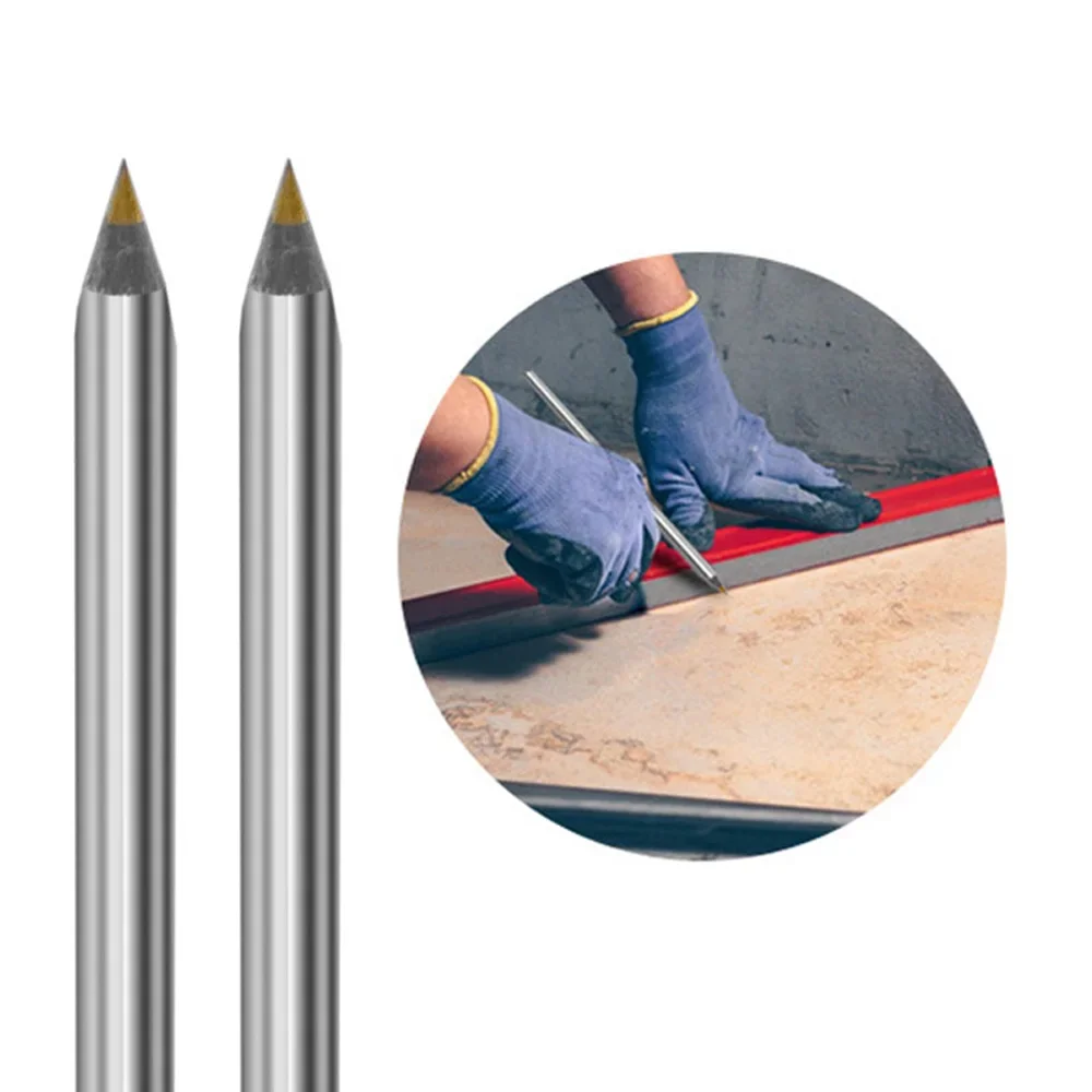 1/50Pcs Alloy Scribe Pen Carbide Scriber Pen Metal Wood Glass Tile Cutting Marker Pen Metalworking Woodworking Hand Tools 2
