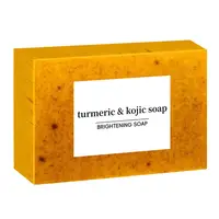 Savon fait à la main au curcuma, savon à l'acide kojique au citron, savon de douche et pour le visage, nettoyage en profondeur pour les soins de la peau du visage et du corps, 100g 3