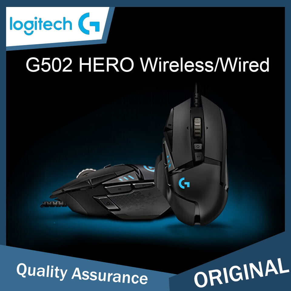 Original G502 HERO Logitech Gaming Mouse RGB Competitive FPS Battle Royale Gift for Boyfriend/Men 11 Programmable Buttons
