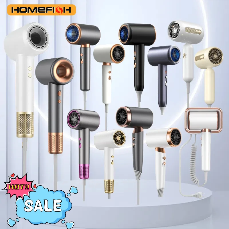 Hair dryer Collection Professional Styling High Speed Electric Turbine Airflow Low Noise Constant Temperature and Quick Drying