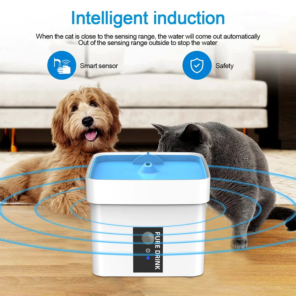 Automatic Pet Cat Drinking Fountain Filter Drinking Fountain Feeder
