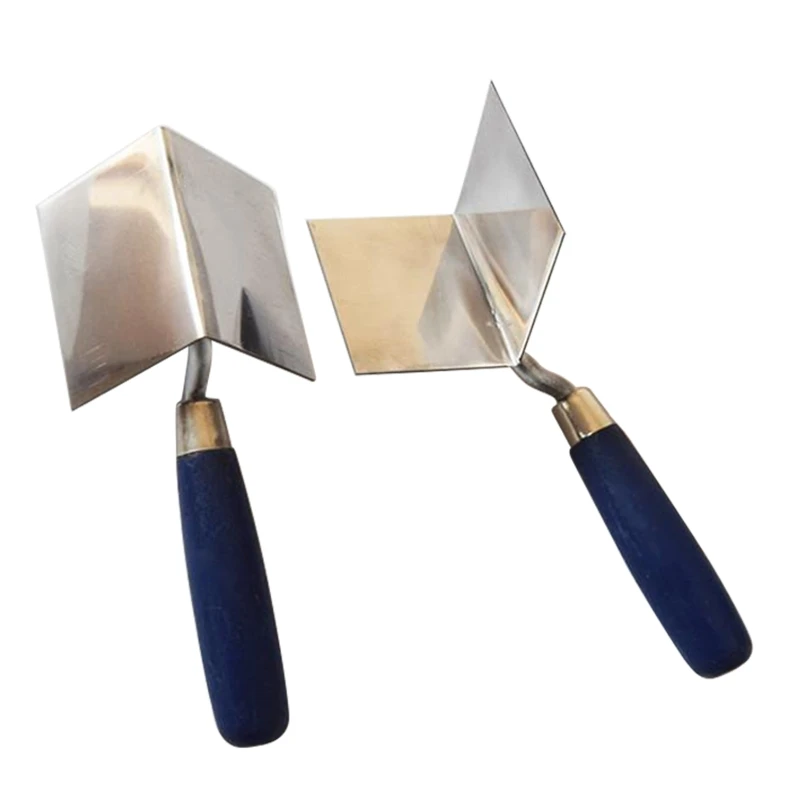 Plastering trowel drywall finishing tool inner and outer corner eraser 90 degree right angle stainless steel trowel knife