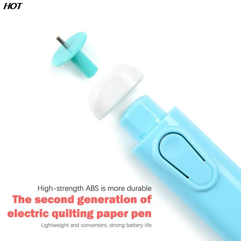 Quilling Electric Quilling Pen Handmade Roll Paper Slotted Needle Paper Origami Craft Origami Tool 1pc