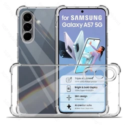 Clear Airbags Soft Silicone Protective Case with 1.5MM Thickness for Galaxy 57A 5G (Transparent)
