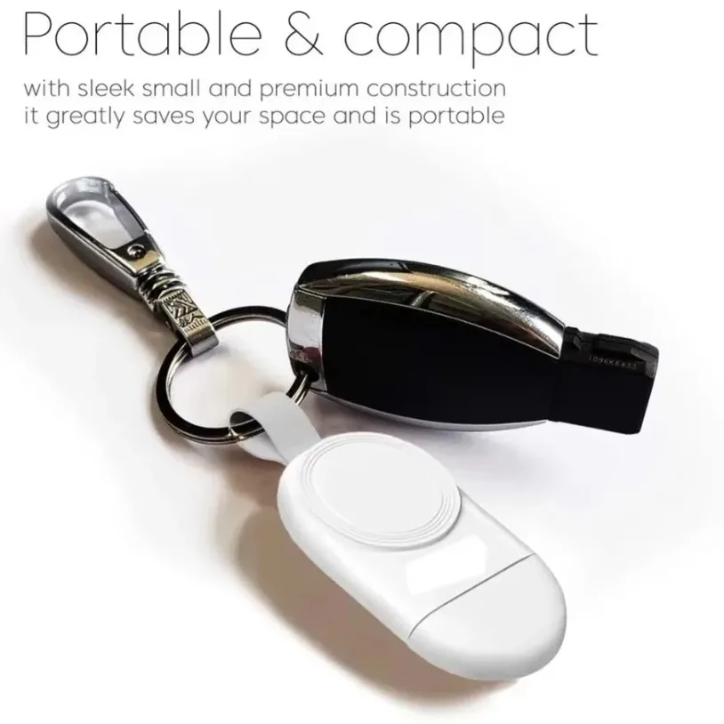 Portable Mini Magnetic Wireless Charger Dock For Apple Watch Series 9 8 7 6 5/SE/3/2 Wireless Charging Cable Charger For Iwatch