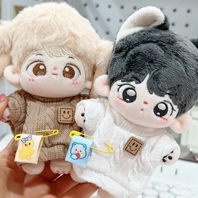 Original Autumn Fashion Warm Casual Sweater Series For 10cm Cotton Doll Outfit Accessories Dolls Dress Up Clothes Kpop Xmas Gift 4