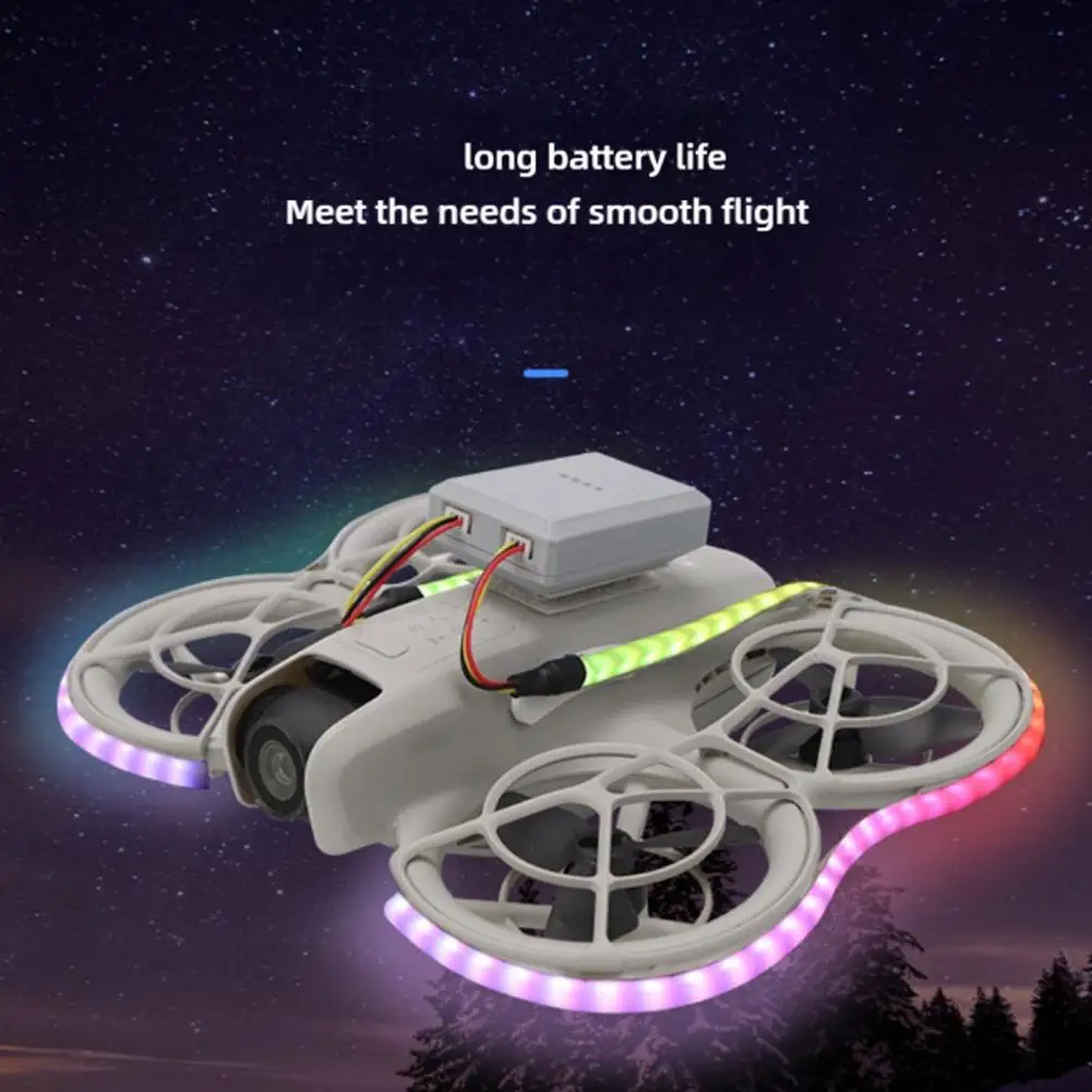 Bande lumineuse LED pour drone étanche illuminée en vol avec télécommande Bluetooth
