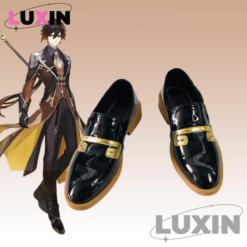 

Сапоги для косплея Zhongli Genshinimpact, сапоги для косплея, аниме, обувь для косплея