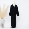 Mousseline de soie Abaya Kimono dubaï musulman Cardigan couches Abayas femmes Robe décontractée femme Islam vêtements avec ceinture Abaya tenues arabes