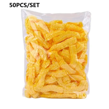 หมวกอาบน้ําแบบใช้แล้วทิ้งครอบคลุมอุปกรณ์ซาวน่าหมวกผมแบบใช้แล้วทิ้งโปร่งใสและกันน้ําผลิตภัณฑ์ห้องน้ําบ้าน 8