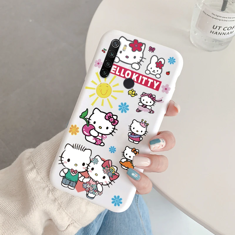 thumbnail image 1 of Bonita funda de teléfono para Xiaomi Redmi Note 8 8T Pro note8 Girl, anticaída, Cinnamoroll Kuromi, Hello Kitty, de silicona, a prueba de golpes, TPU, 1 of 5