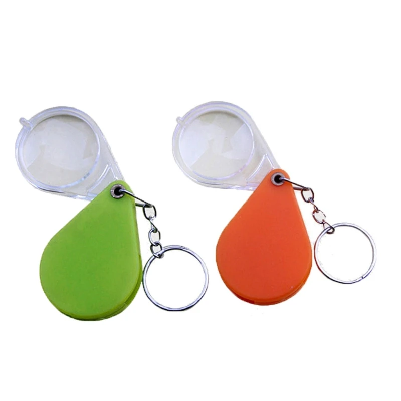 

Keychain 10x Glass Reading Standing Multifunctional Glass
