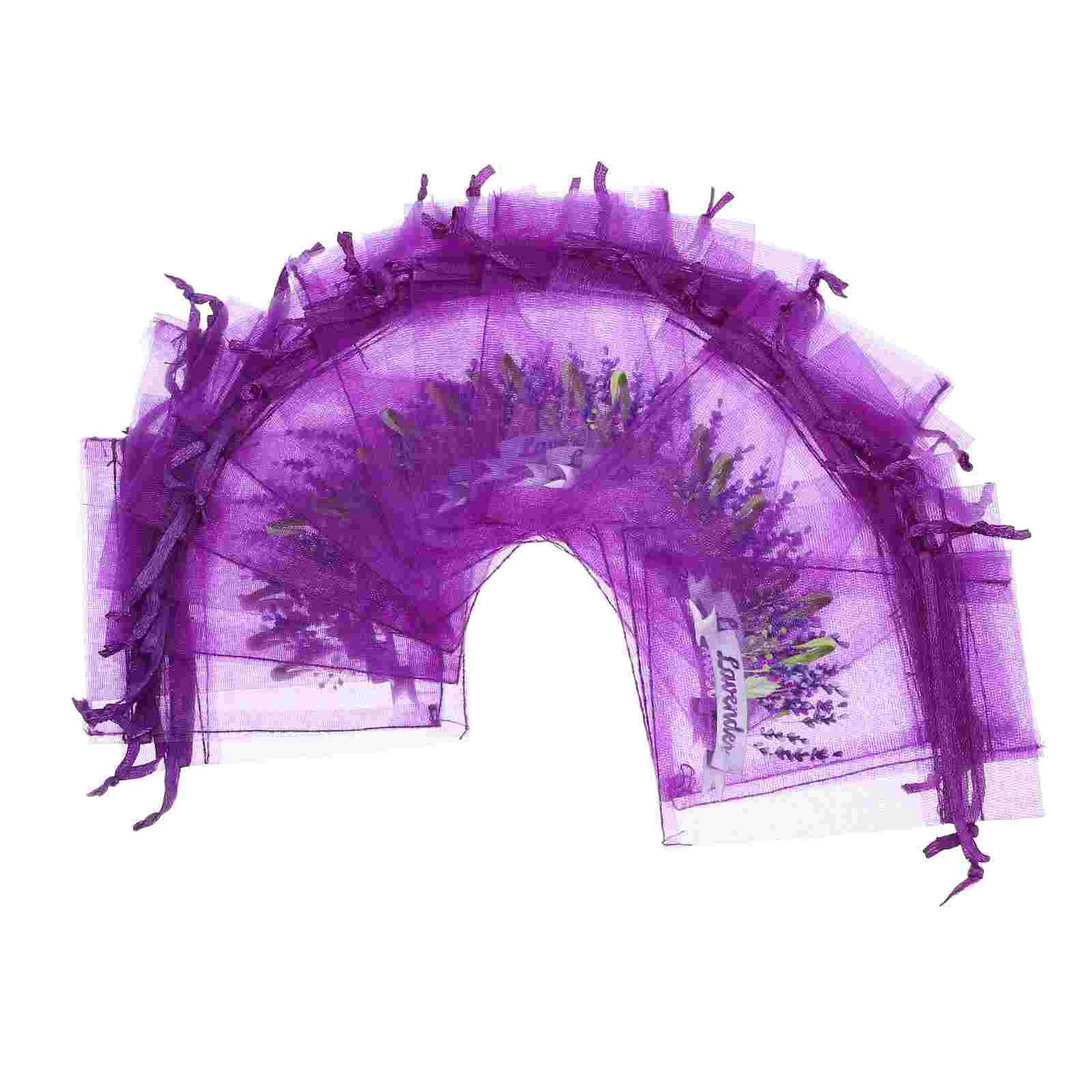 20 Pcs Lavender Bag Sachet Bags Empty for Drawstring Clear Party Favor Small Mesh Gauze Sachets