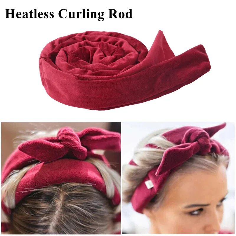 NEW No Heat Curling Rod Headband No Heat Hair Curlers Lazy Bow Hair Rollers Sleeping Soft No Heat Curls DIY Hair Styling Tool