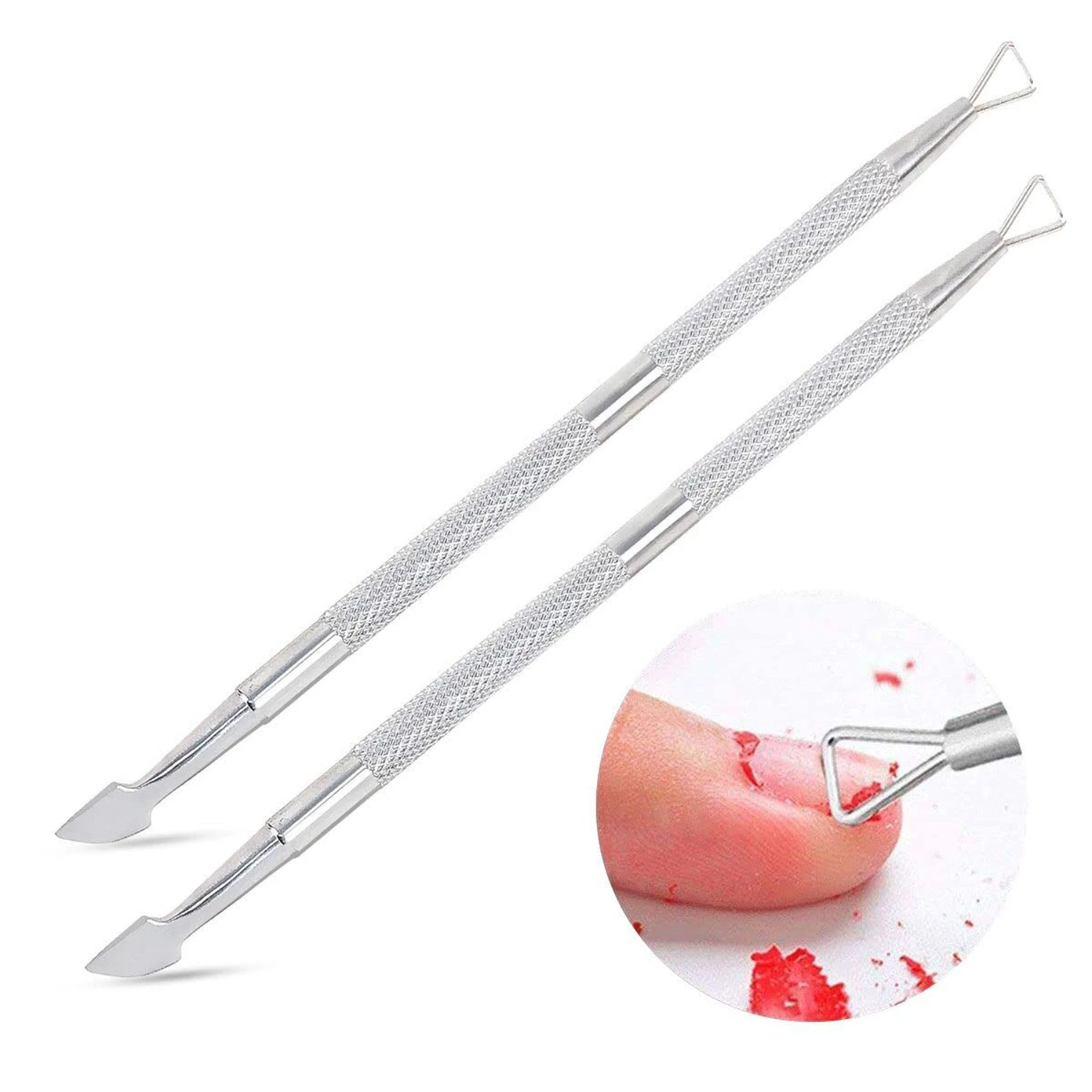 Ultimate Nail Care Kit-High-Quality Professional Gel Polish Remover Set with Precision Stainless Steel Triangle Shaped Cuticle