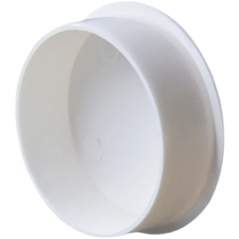1-20Pcs 흰색 PVC 파이프 엔드 캡 플러그 50/75/110/160/200mm 파이프 플러그 캡 튜브 엔드 커버 먼지 곤충 방지 파이프 피팅 프로텍터