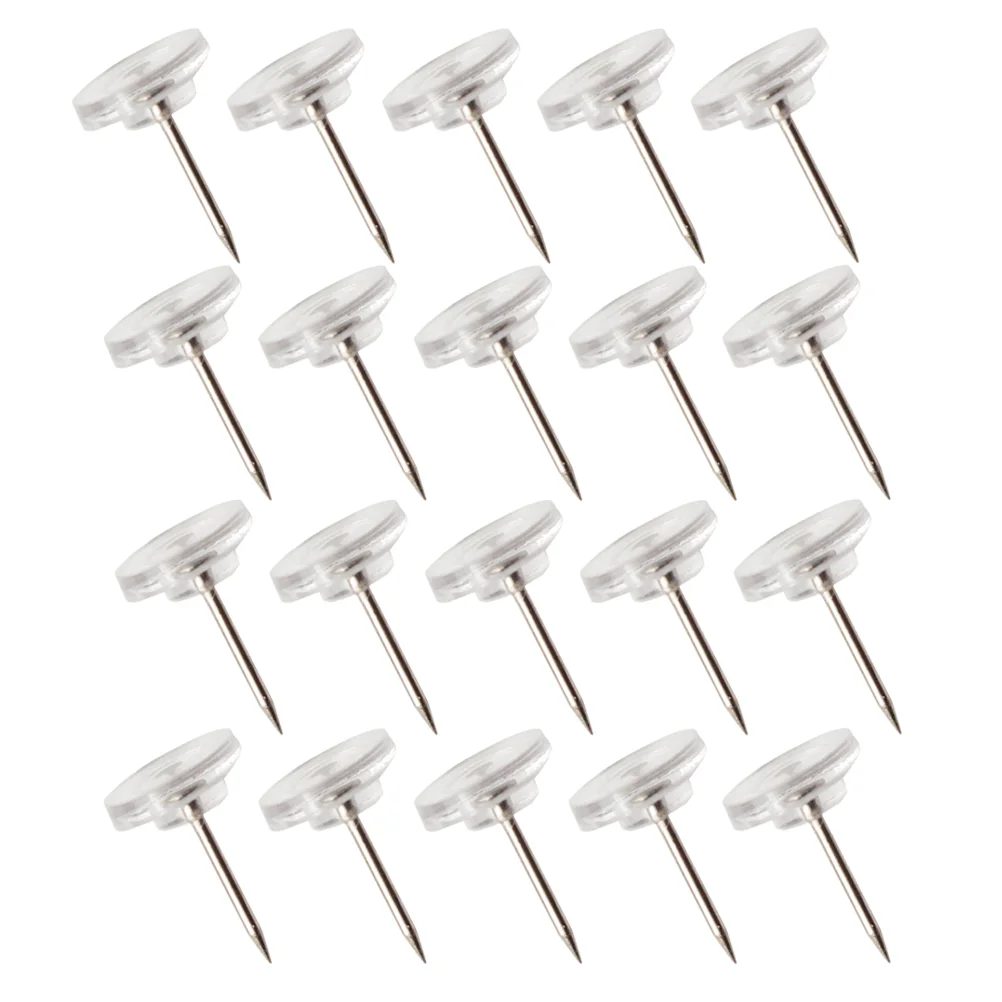 

100Pcs Cork Board Pushpins Office Push Pin Drawing Pin Photo Wall Pin Office Clear Pushpins for DIY