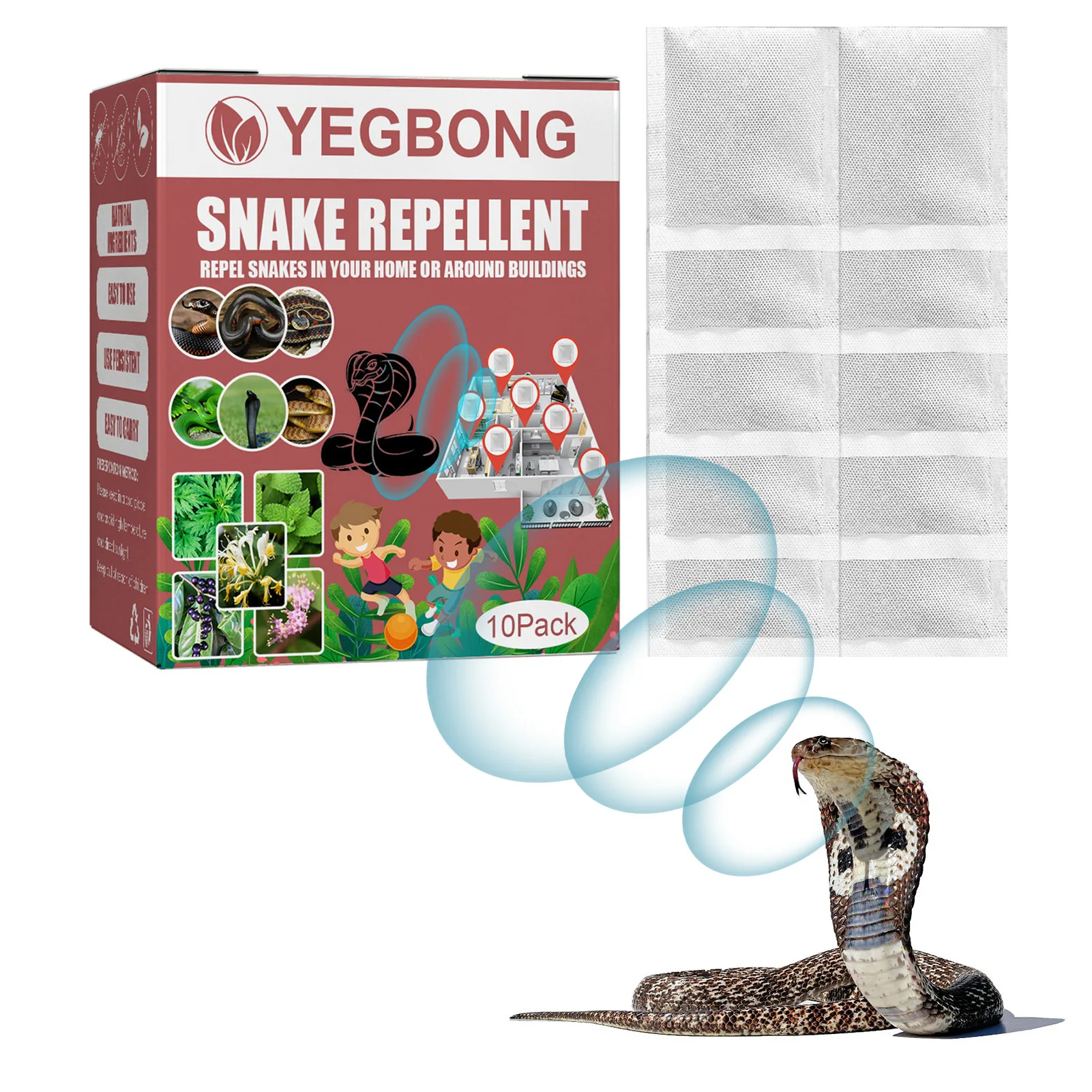 

10pcs Snake Repellents Keep Snakes Out Of Your Garden Yard Safe To Use Around Home Children Plants Snake Repelling Bags