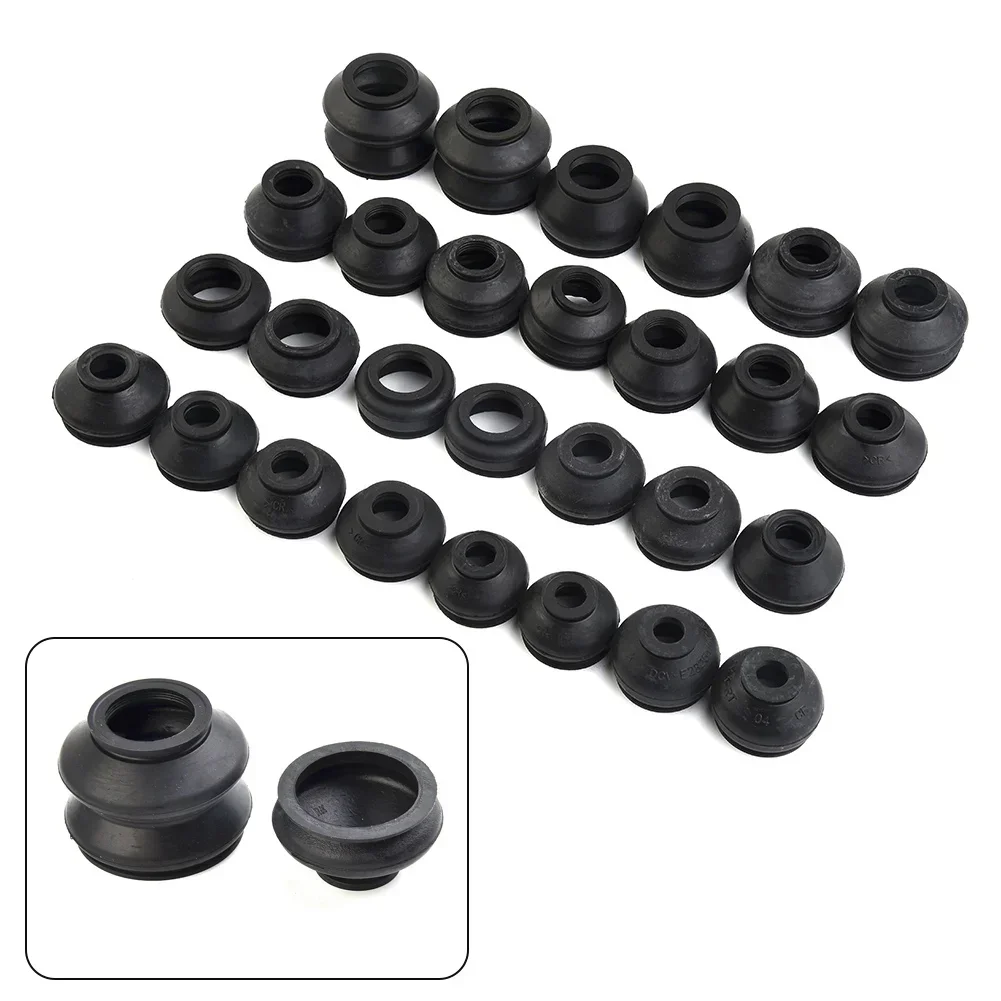 Dust Boot Covers 28Pcs Ball Joint Boot Suspension Steering Dust Covers Track Tie Rod Linkage Kit Practical Automobile Accessory