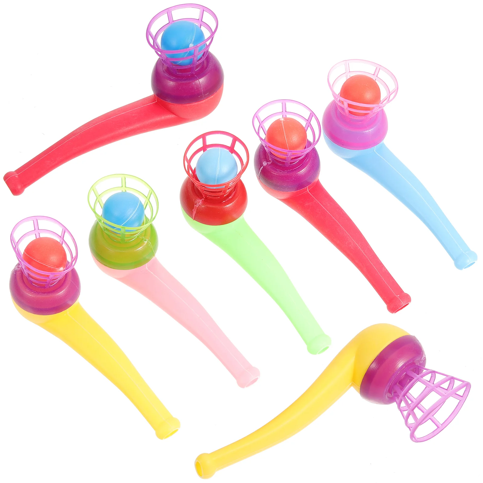

Floating Blow Pipe Balls Game Funny Blowing Ball Toys Balance Whistles Childhood Party Favors