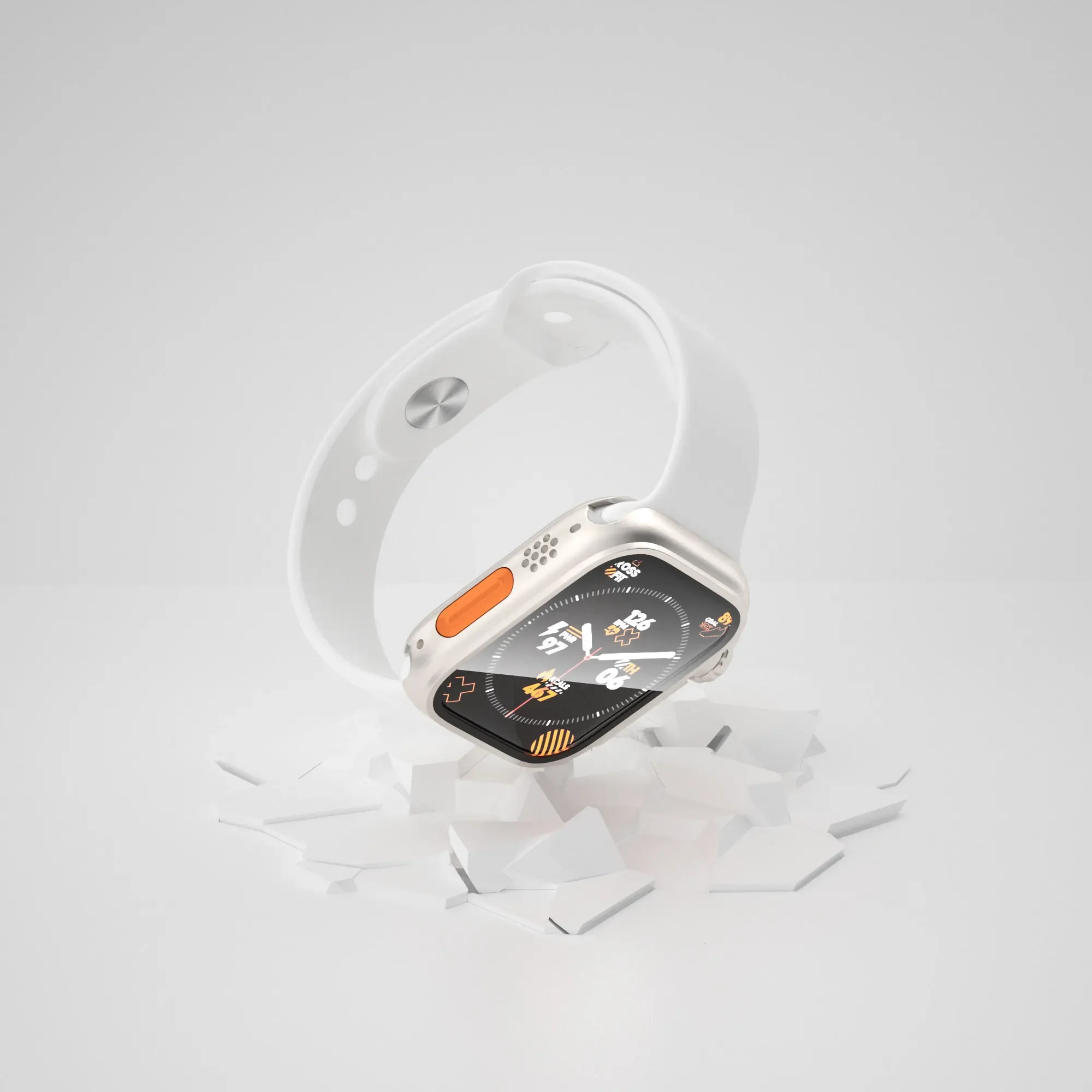 Ultra Waterproof Tempered Glass Full Coverage Apple Watch Case