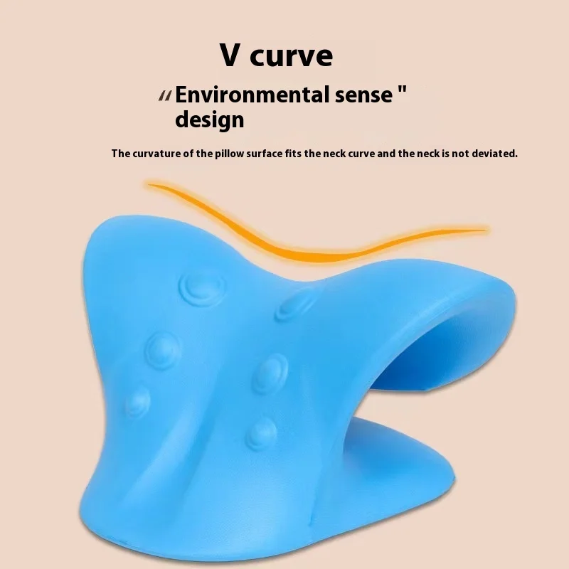 C-shaped Neck Shoulder Stretcher Relaxer Cervical Chiropractic Traction Device Pillow for Relief Cervical Spine Traction Tools