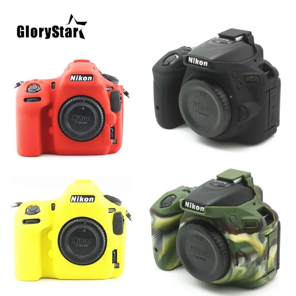 Мягкий силиконовый чехол для камеры Nikon Z7 Z6 Z5 D780 D750 D850 D3300 D3400 D3500 D5300 D5500 D5600 D7100 D7200