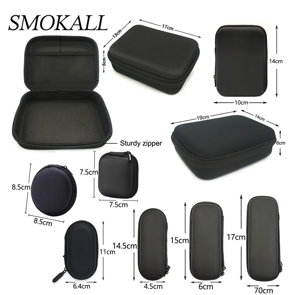 Storage Bag Earphone Data Storage Bag Oval Square Rectangle Cable Organizer Bags Mini Zipper Pouch Tech Gadgets Portable Charger U Disk Case