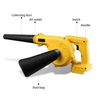 2 in 1 Cordless Air Blower & Vacuum Cleaner Electric Dust Computer Collector Leaf Duster Power Tools For Dewalt 18V 20V Battery 2