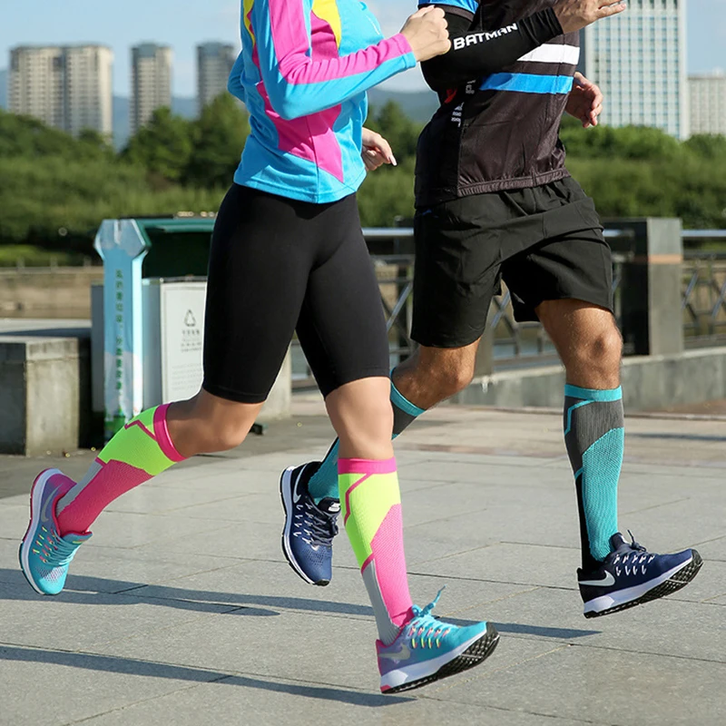 3 Pairs Compression Socks For Men Women Varicose Veins Diabetes Pregnancy Socks Gym Outdoor Running Natural Hiking Cycling athletic socks