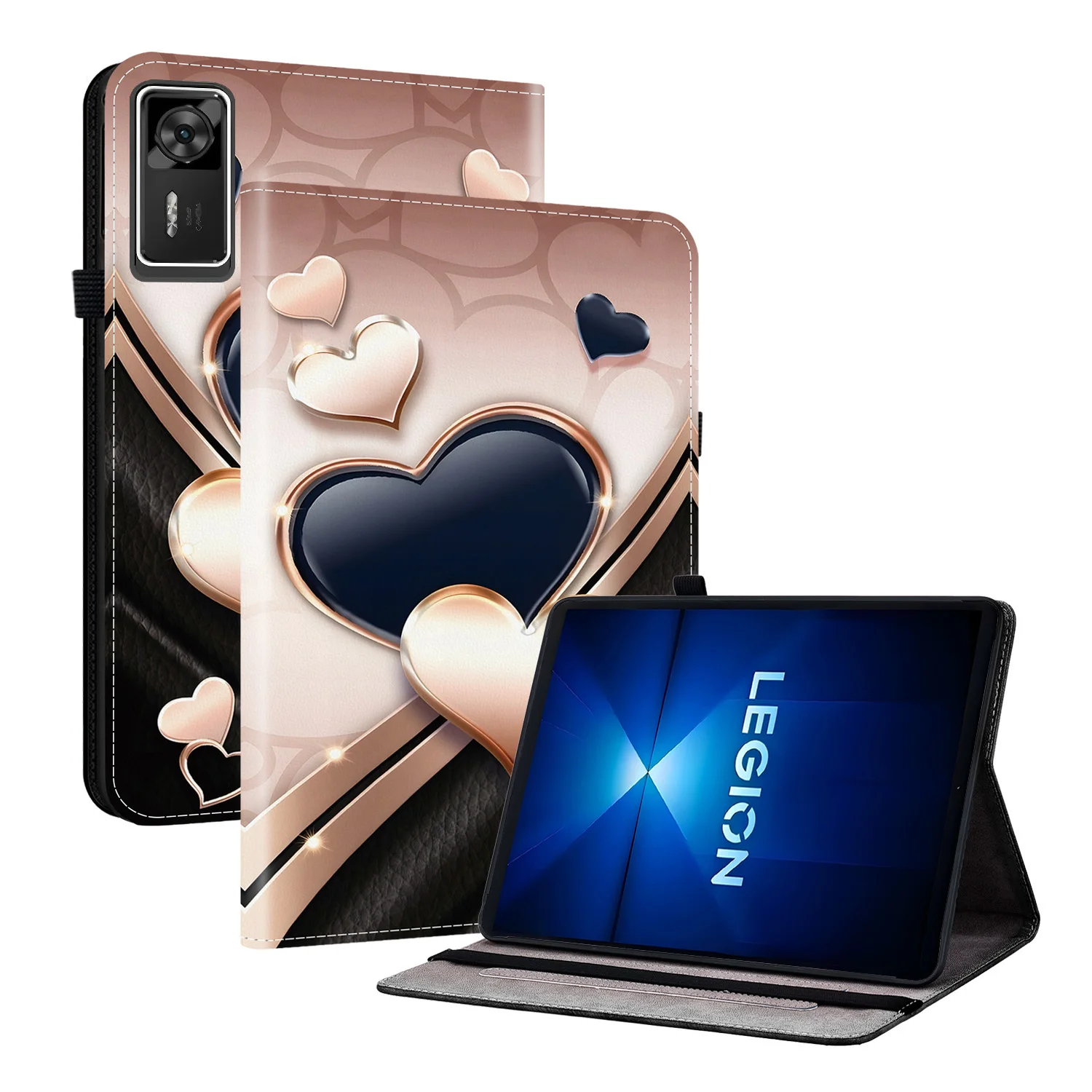 Premium Leather Tablet Cover - Sleek 11-12 Inch Universal Fit Cases