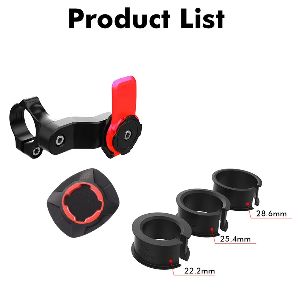 Phone Bracket For MTB Bike Scooter Motorcycle Navigation Bike Holder 360° Rotatable For Multiple Phones Security Lock Bracket mobile finger holder Holders & Stands