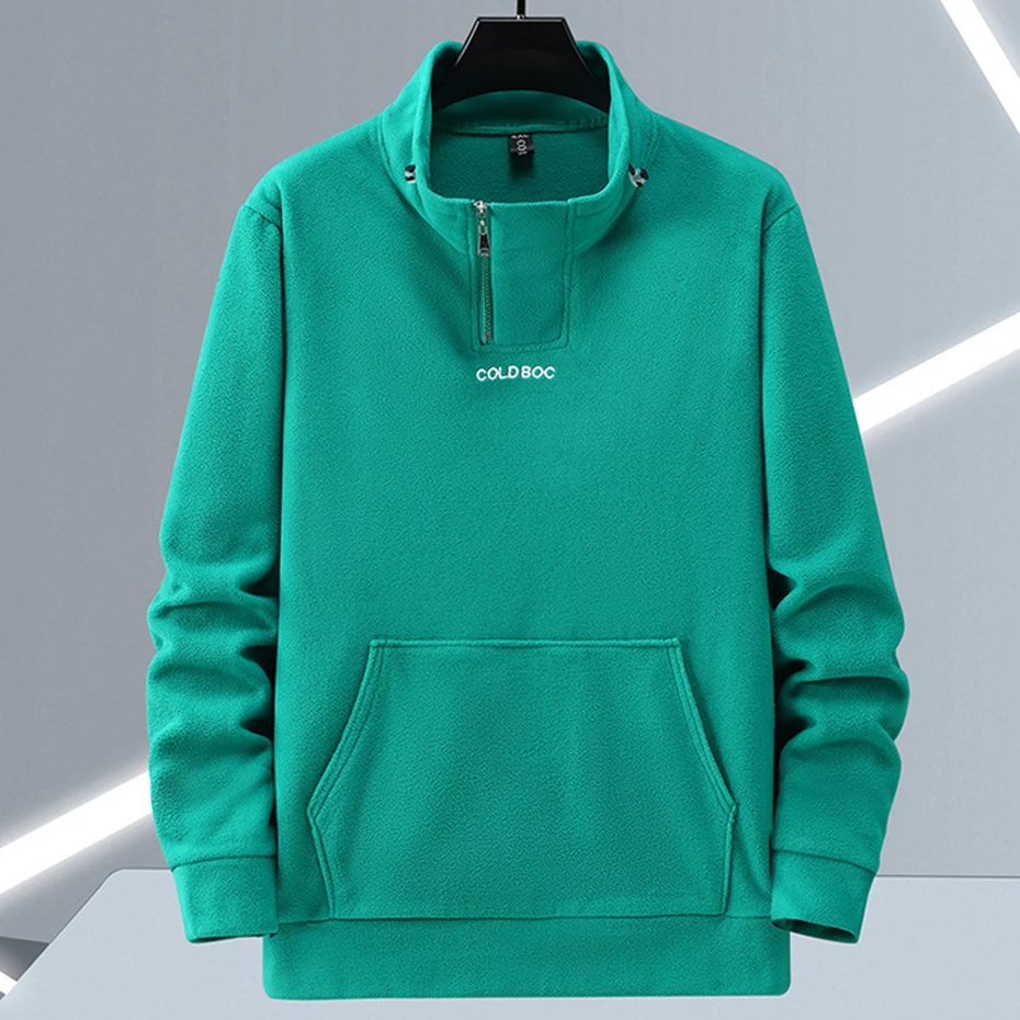 Lambwool Sweatshirt Plus Size Thicken Fleece Hoodie Men Black Loose Casual Pullover Hoodie 10XL 11XL 12XL Sweatshirts 4